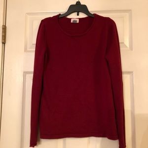 Maroon, crew neck sweater